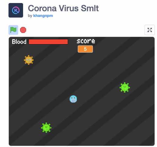 Ha Noi: Be lop 5 tu thiet ke tro choi “Danh bay COVID-19