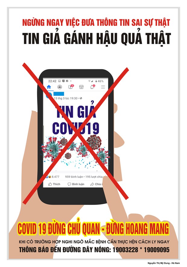 Hoa sy Viet hao hung ve tranh co dong phong, chong dich COVID-19 hinh anh 11