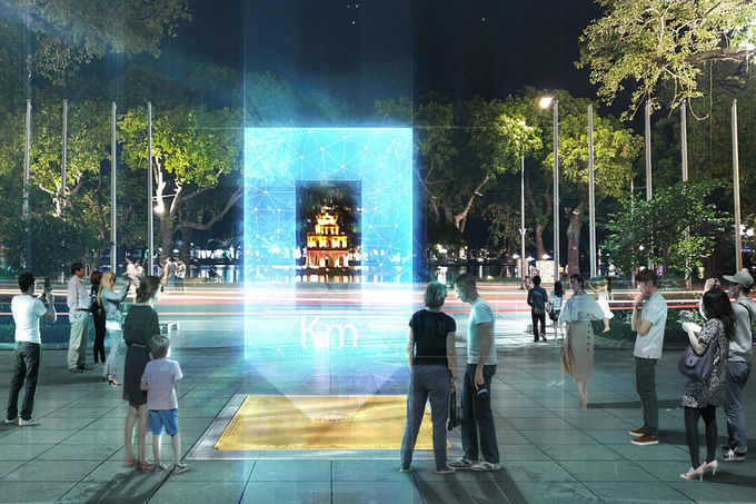 Phối cảnh 3D phương án đạt giải nhất. Ảnh (Ban tổ chức cung cấp).