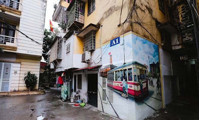 Hút khách du lịch từ các khu tập thể cũ của Hà Nội