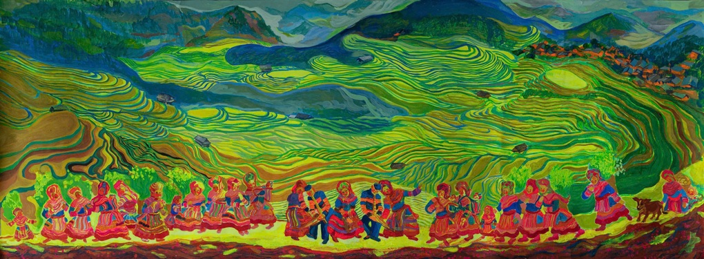 Họa sĩ Đinh Thị Kim Liên mang chiêm nghiệm về cuộc đời đến triển lãm Dòng chảy - 6