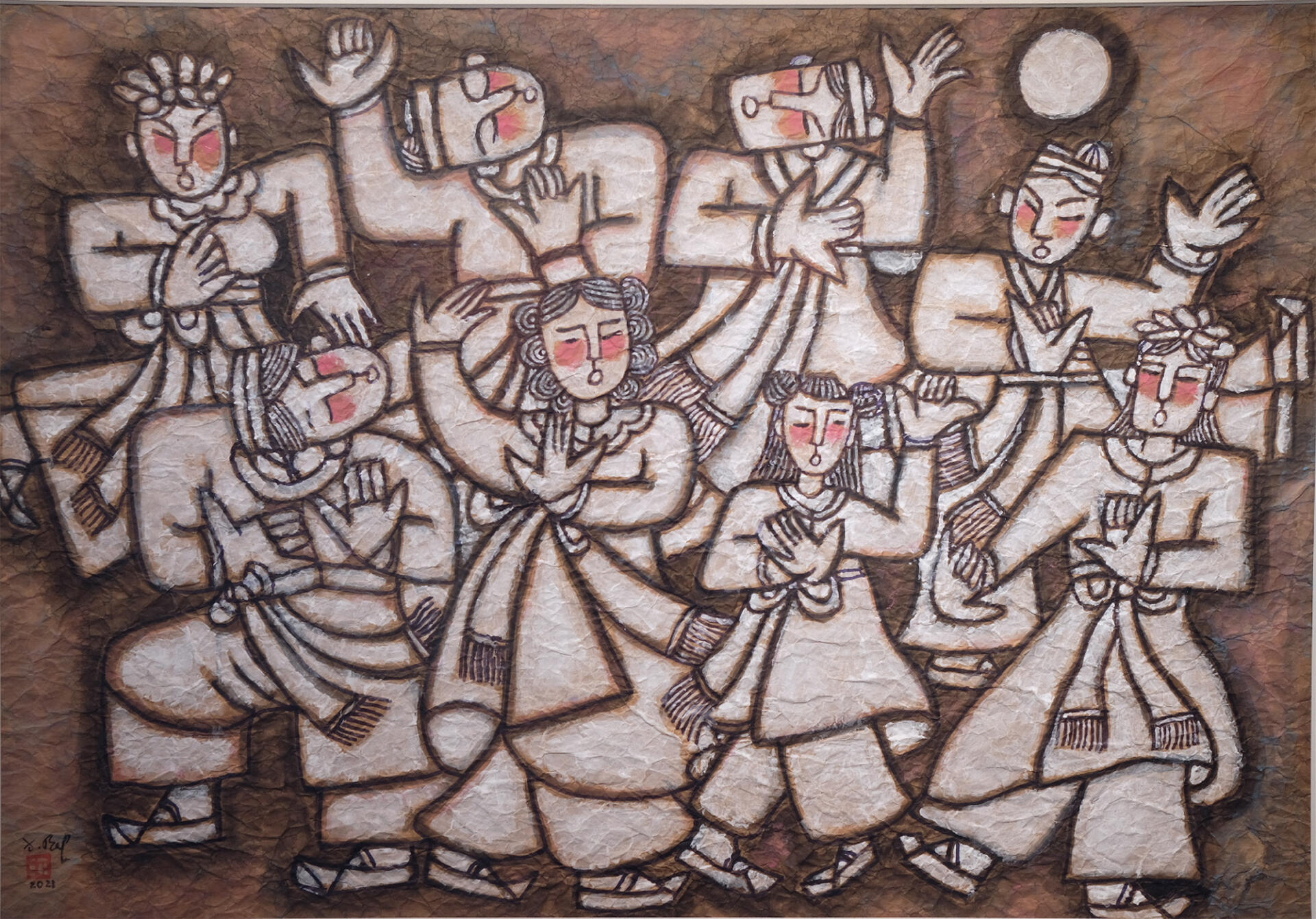 vui tet trung thu hoa si dang duong bang nocturne trien lam