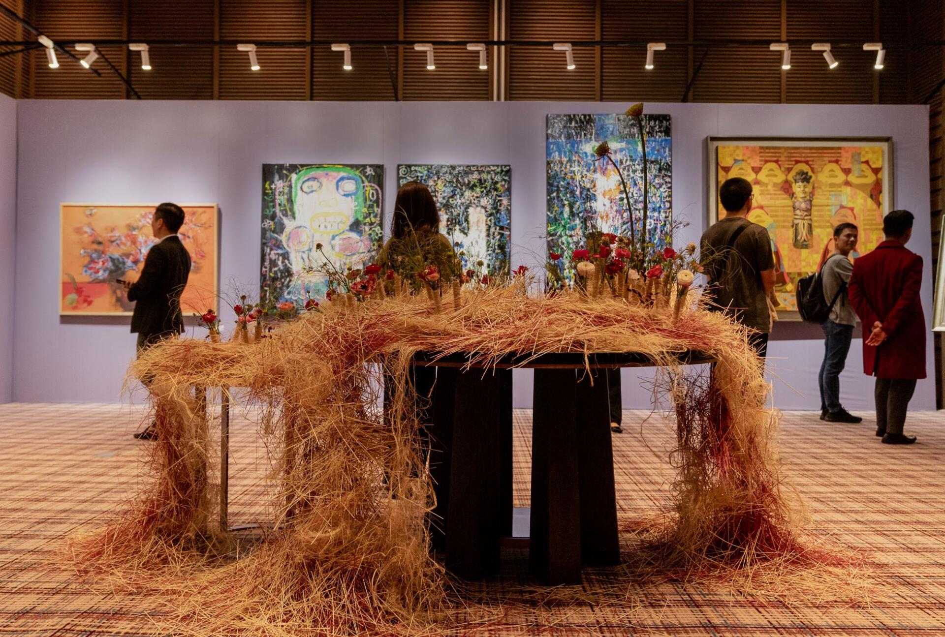 trien lam hoa tranh nghe thuat giang sinh liti florist