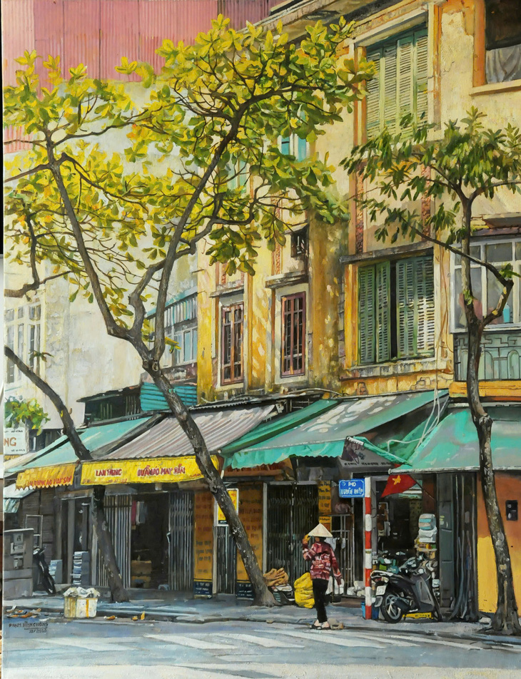 Hà Nội cũ kỹ trong tranh của Phạm Bình Chương 25 năm vẫn ‘đắt hàng’ - Ảnh 8. Hà Nội cũ kỹ trong tranh của Phạm Bình Chương 25 năm vẫn ‘đắt hàng’ - Ảnh 8.